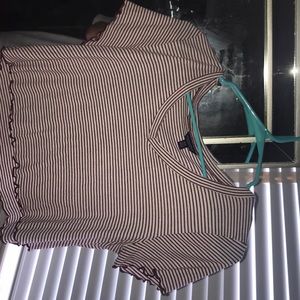 striped crop top